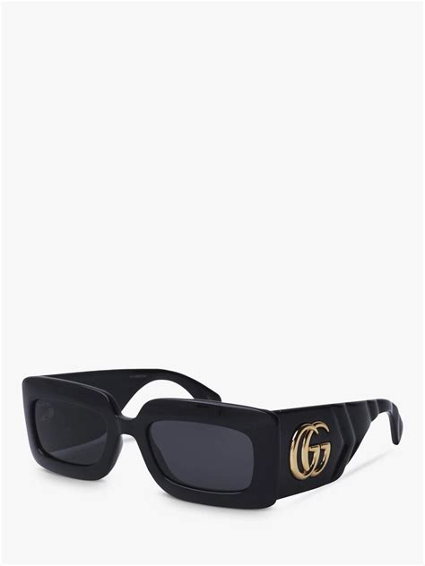 gucci rectangle sunglasses for women|gucci women's rectangular sunglasses.